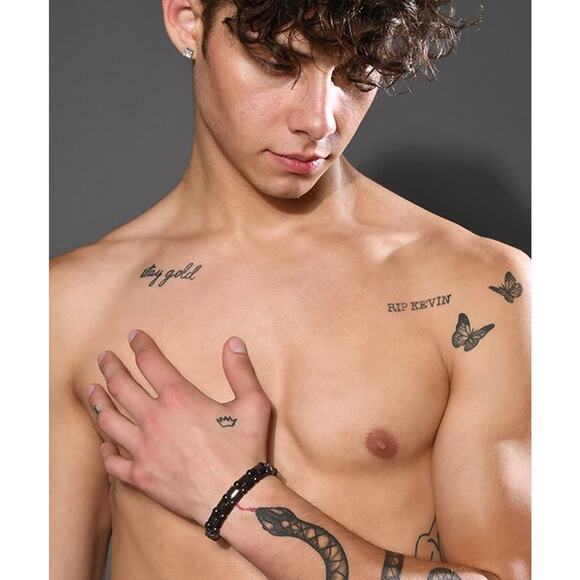 Andrew Christian Hematite Metallic Bracelet - Picture 4 of 5